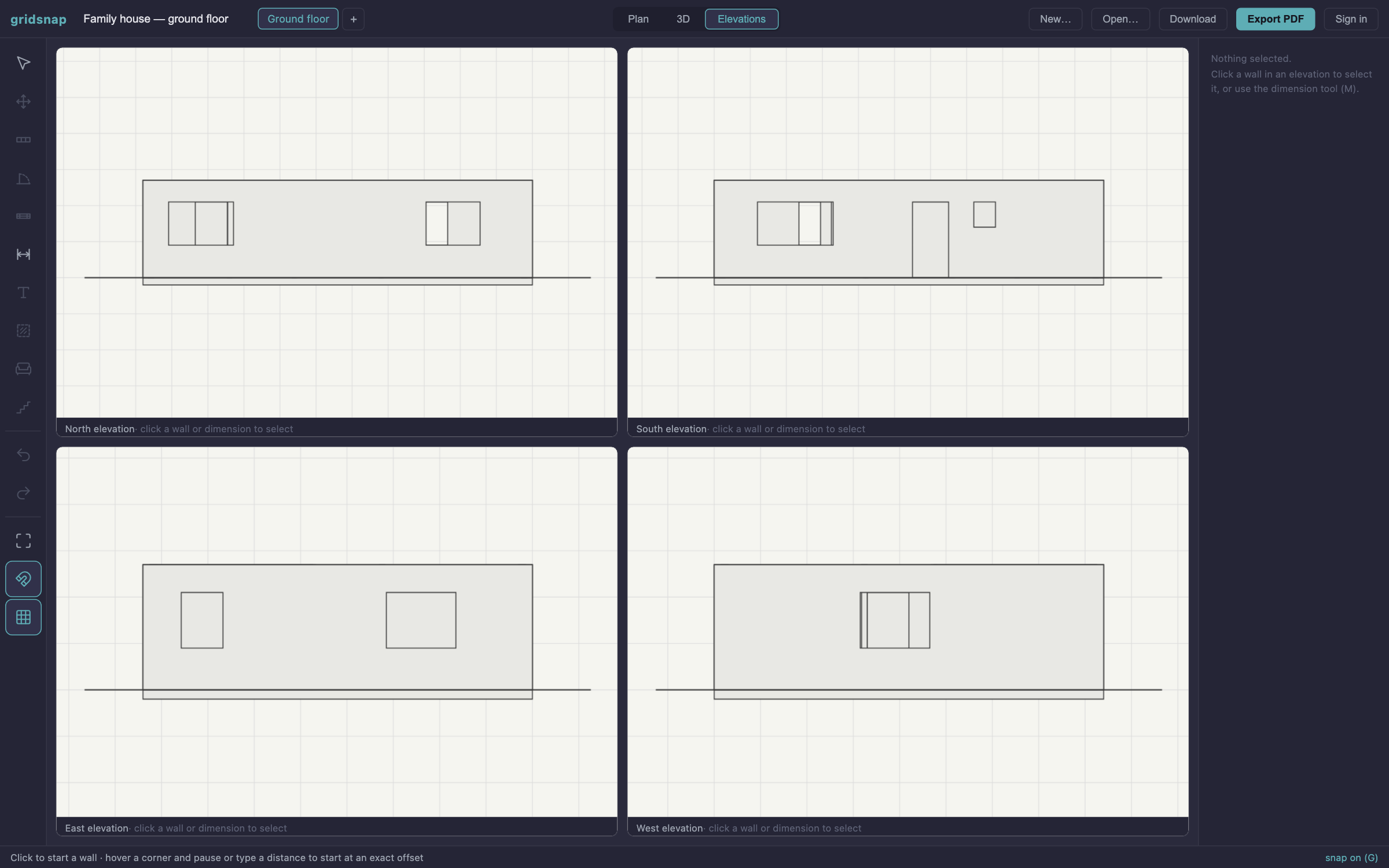 Gridsnap — Output Your Architect Can Actually Use